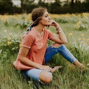 Roolee Babydoll Rose Top